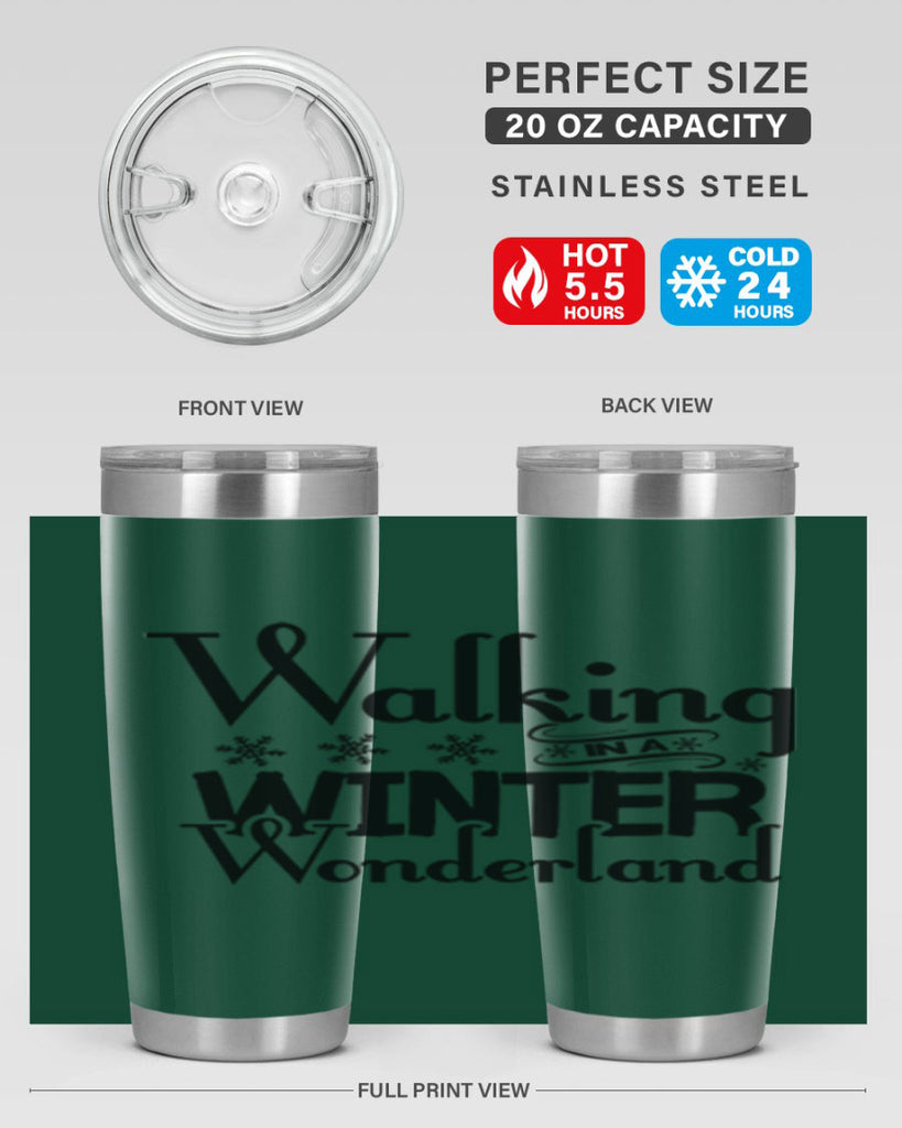 Walking in a Winter Wonderland 437#- winter- Tumbler