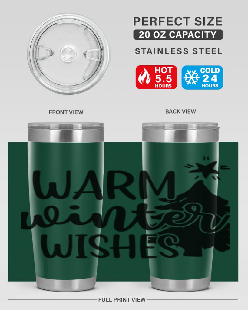 Warm Winter Wishes 451#- winter- Tumbler