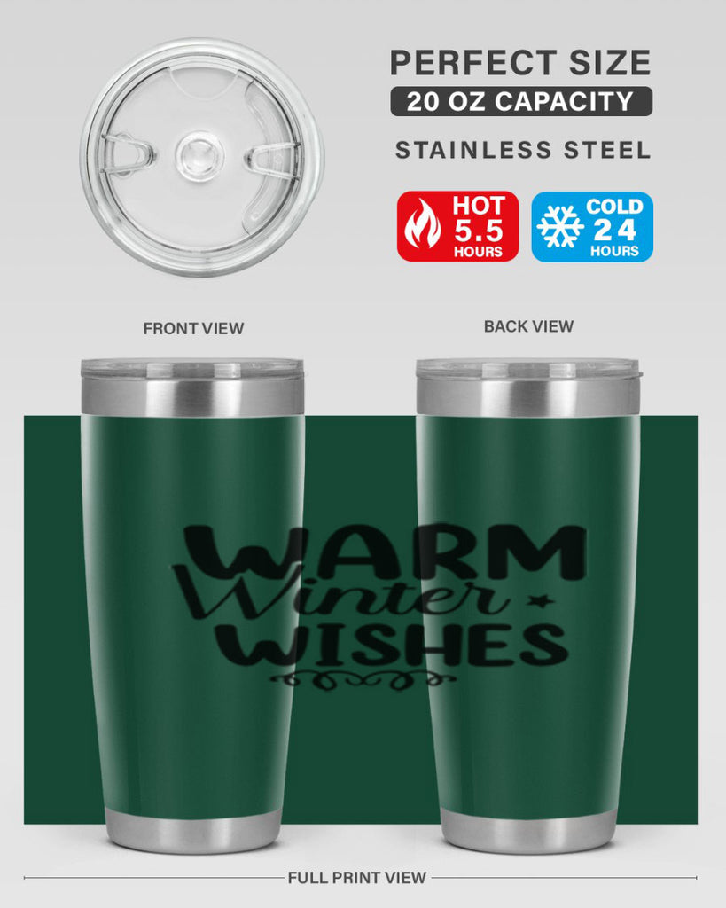 Warm Winter Wishes 453#- winter- Tumbler