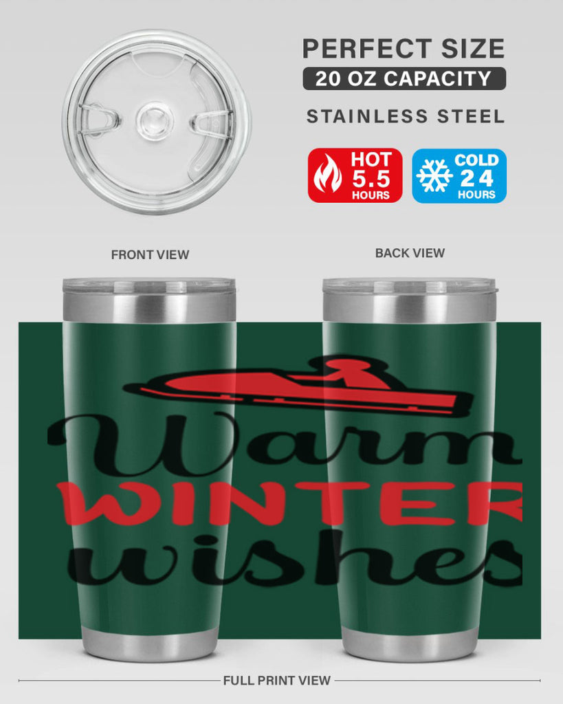 Warm winter wishes 452#- winter- Tumbler