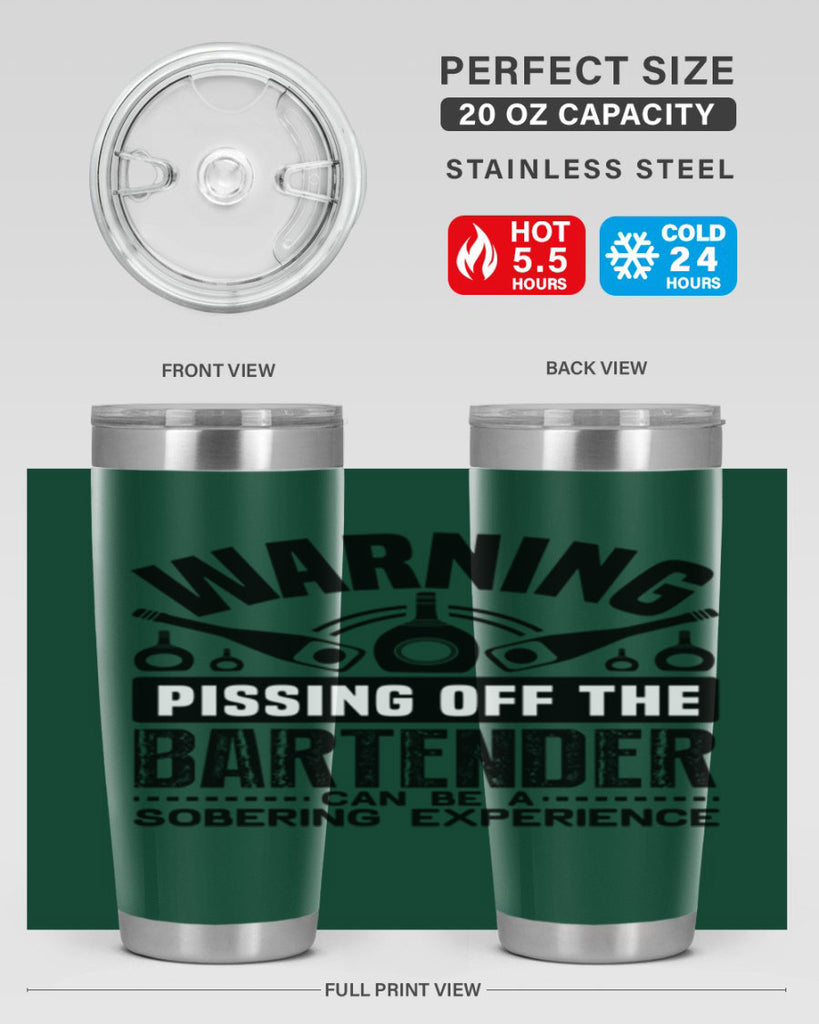 Warning Style 10#- bartender- tumbler