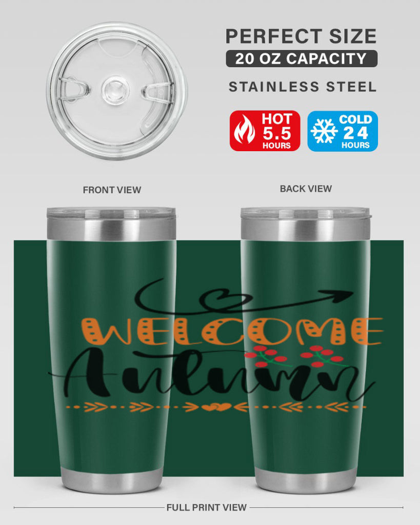Welcome Autumn 628#- fall- Tumbler
