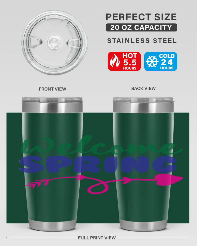 Welcome Spring 581#- spring- Tumbler