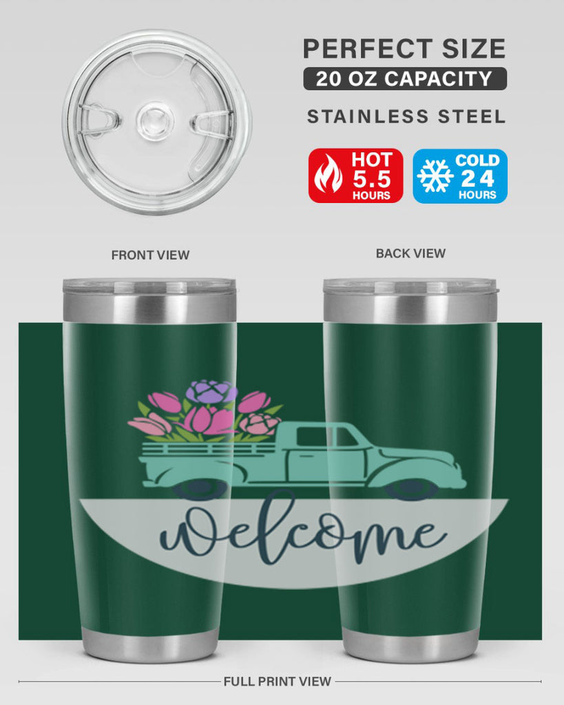 Welcome spring truck579#- spring- Tumbler