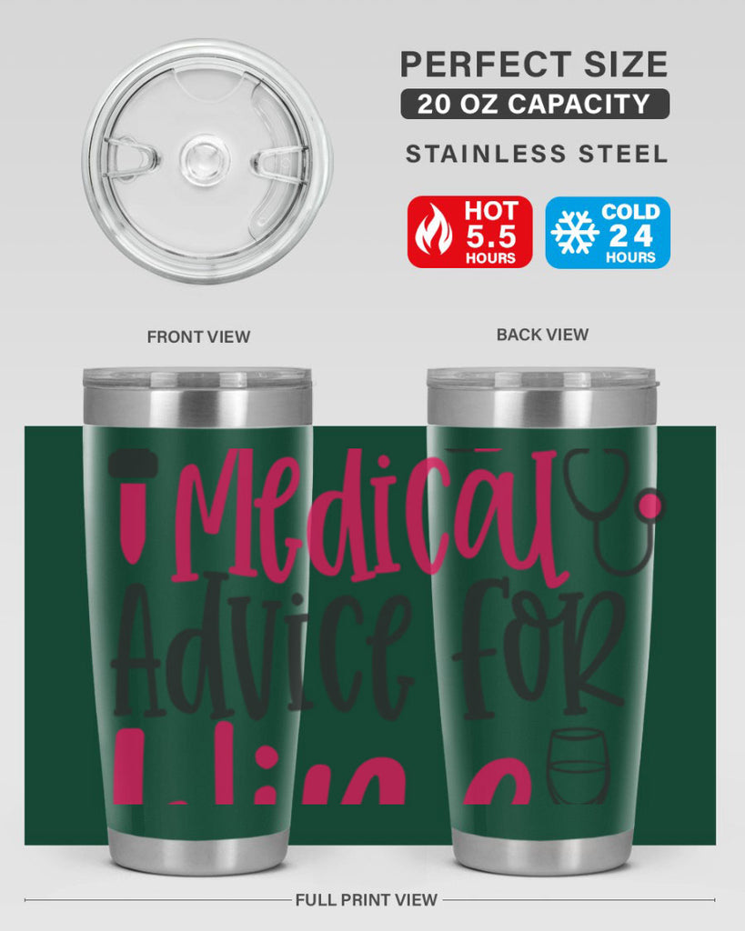Will Trade Medical Advice for Wine Style 344#- nurse- tumbler