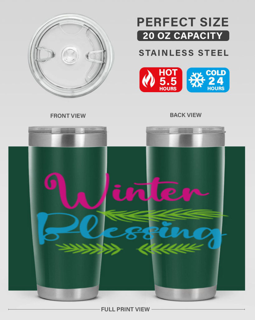 Winter Blessing 486#- winter- Tumbler