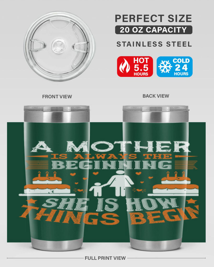 a mother is your first friend 12#- mothers day- Tumbler