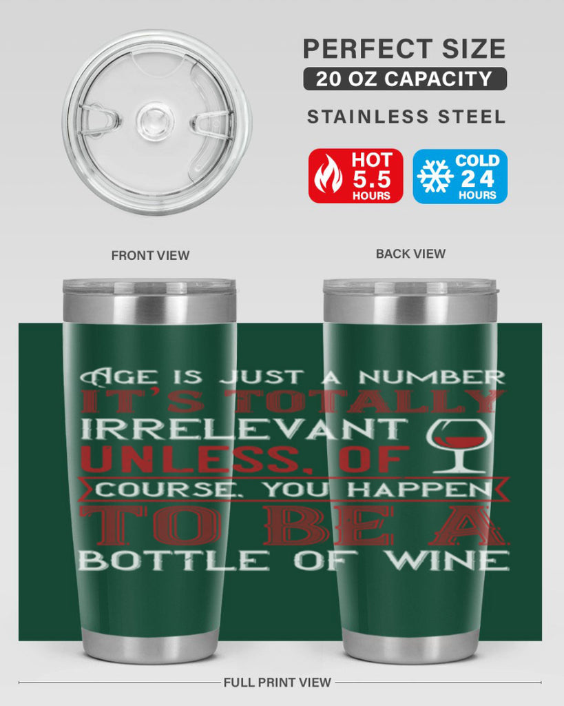 age is just a number its totaly 92#- wine- Tumbler