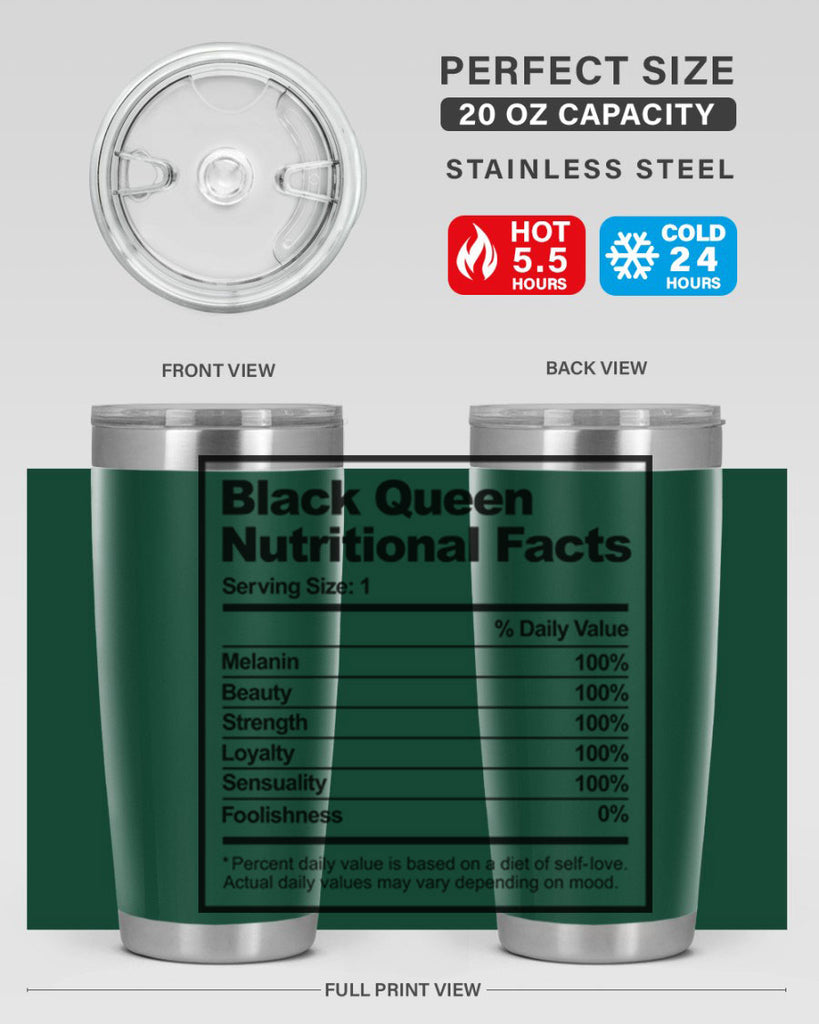 black queen nutritional facts 219#- black words phrases- Cotton Tank