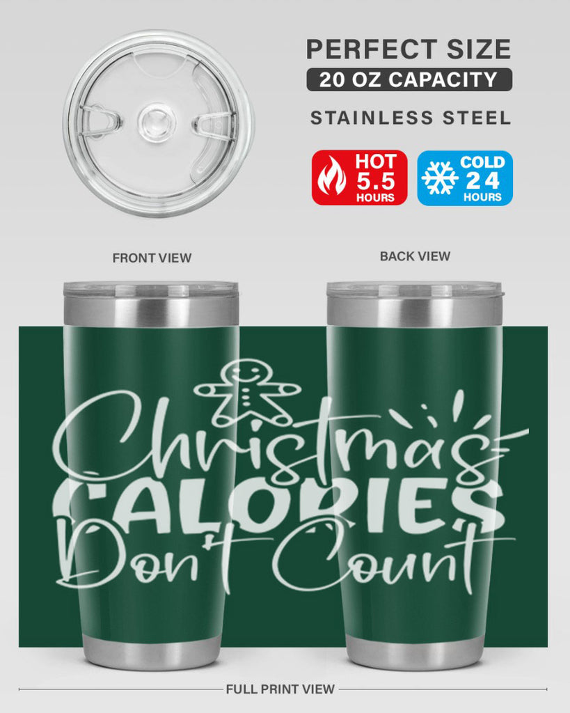 christmas calories dont count 45#- kitchen- Tumbler