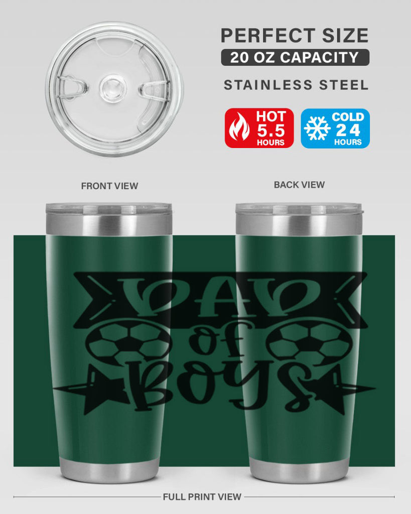 dad of boy 61#- fathers day- Tumbler