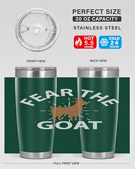 fear the goat Style 4#- goat- Tumbler