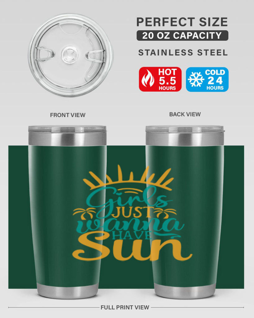 girls just wanna have sun Style 102#- summer- Tumbler