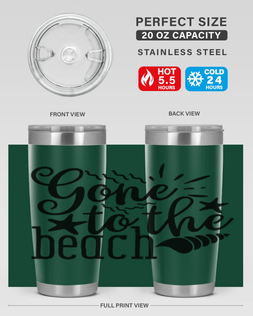 gone to the beach Style 100#- summer- Tumbler
