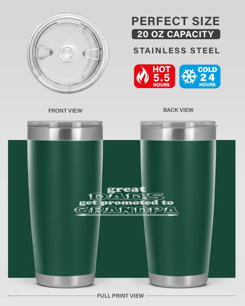 great dads get promoted to 10#- dad- Tumbler