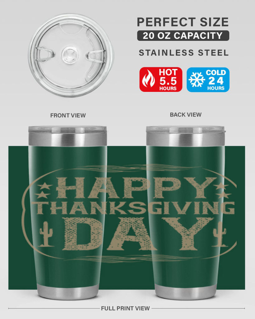 happy thanksgiving day 35#- thanksgiving- Tumbler