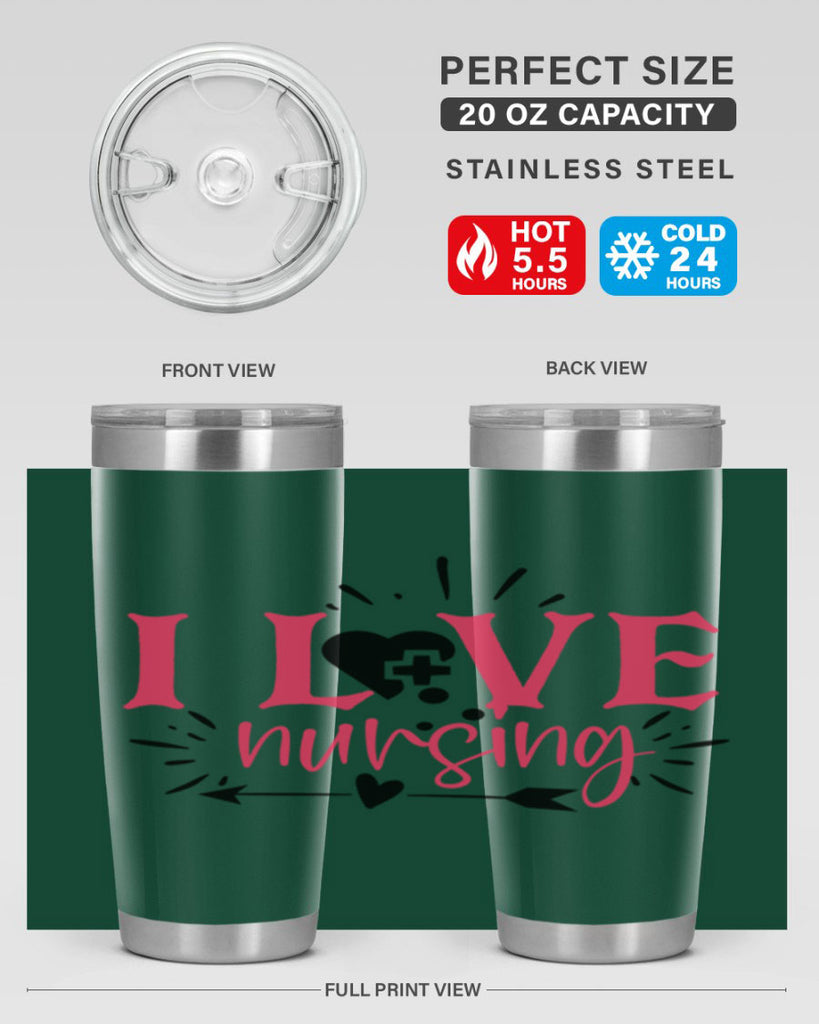 i love nursing Style 380#- nurse- tumbler