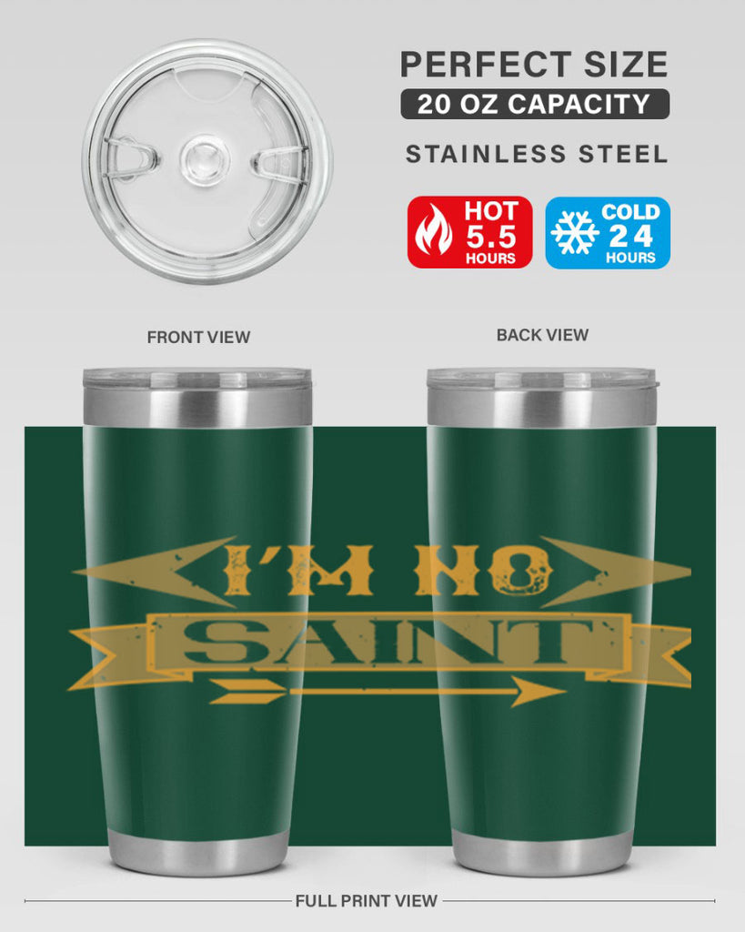 i’m no saint 59#- mardi gras- Tumbler