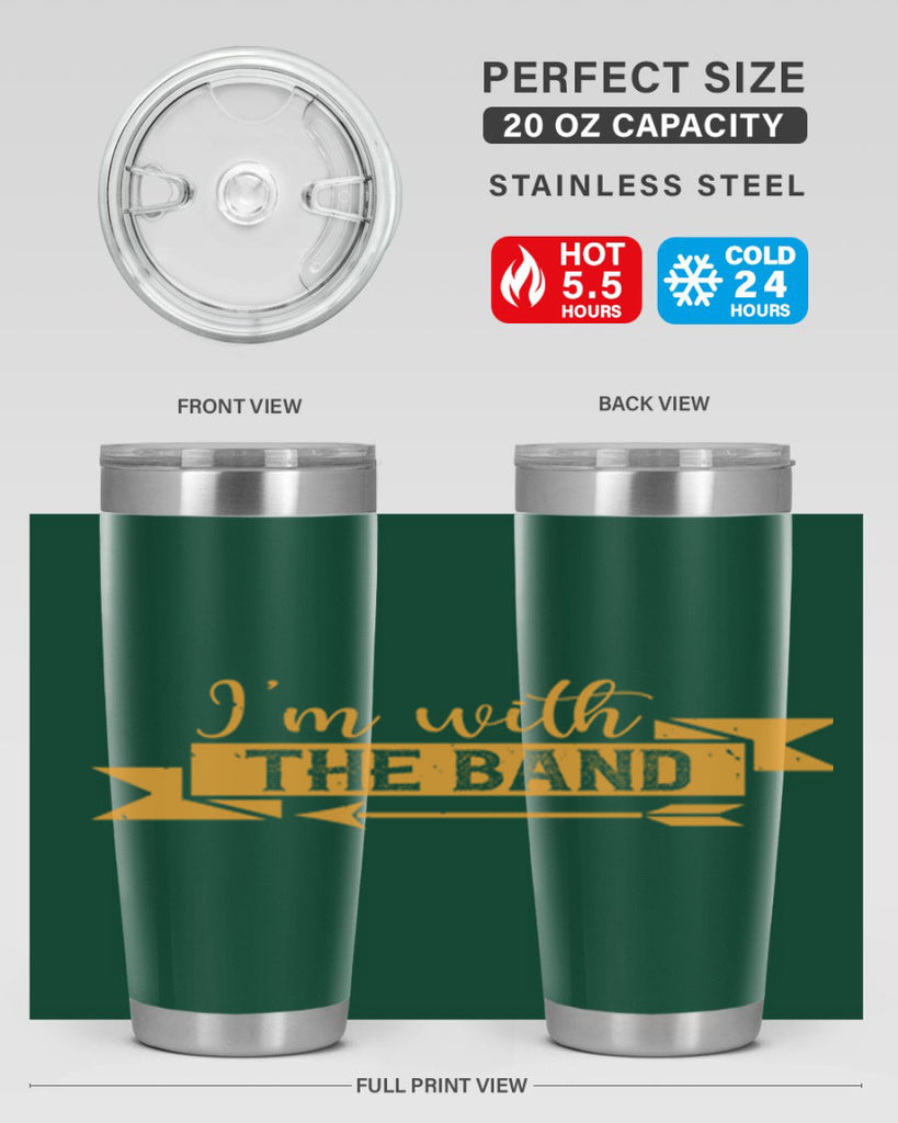 i’m with the band 58#- mardi gras- Tumbler