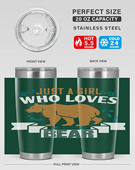 just a girl who loves bear 19#- Bears- Tumbler