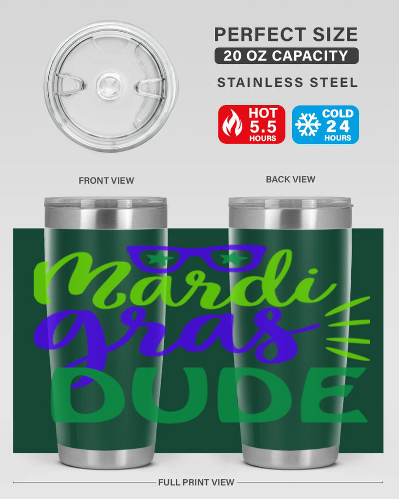 mardi gras dude 10#- mardi gras- Tumbler