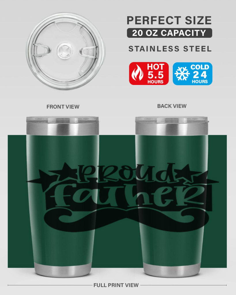 proud father 21#- fathers day- Tumbler