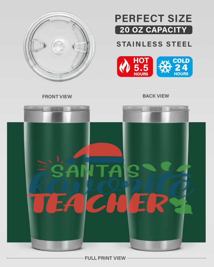 santas favorite teacher Style 151#- teacher- tumbler