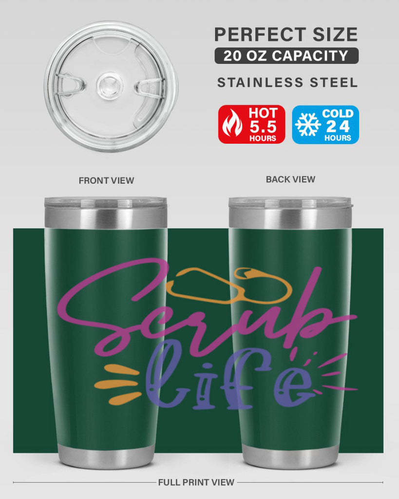 scrub life Style 351#- nurse- tumbler