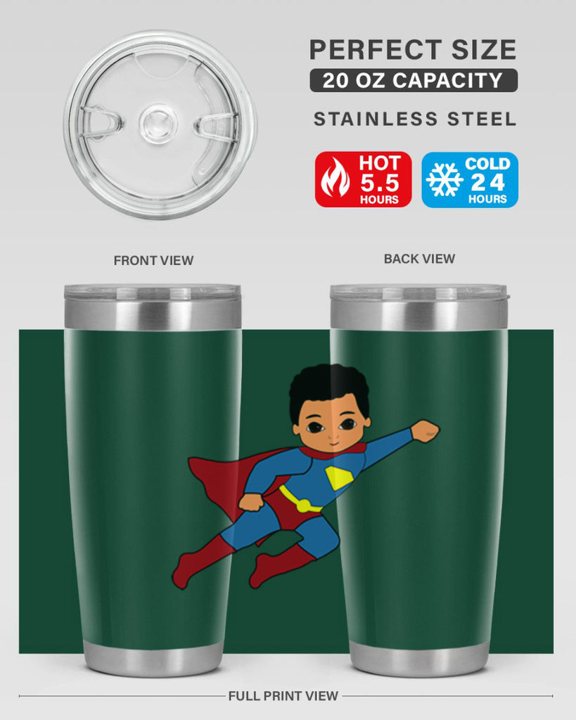 super kid 15#- black men - boys- tumbler