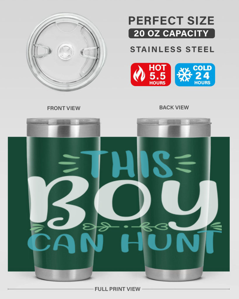 this boy can huntt 1#- easter- Tumbler