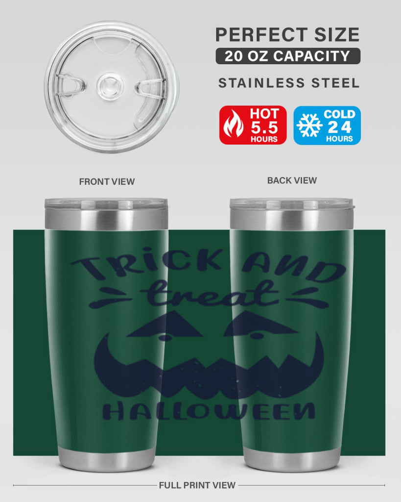 trick and treat halloween 126#- halloween- Tumbler
