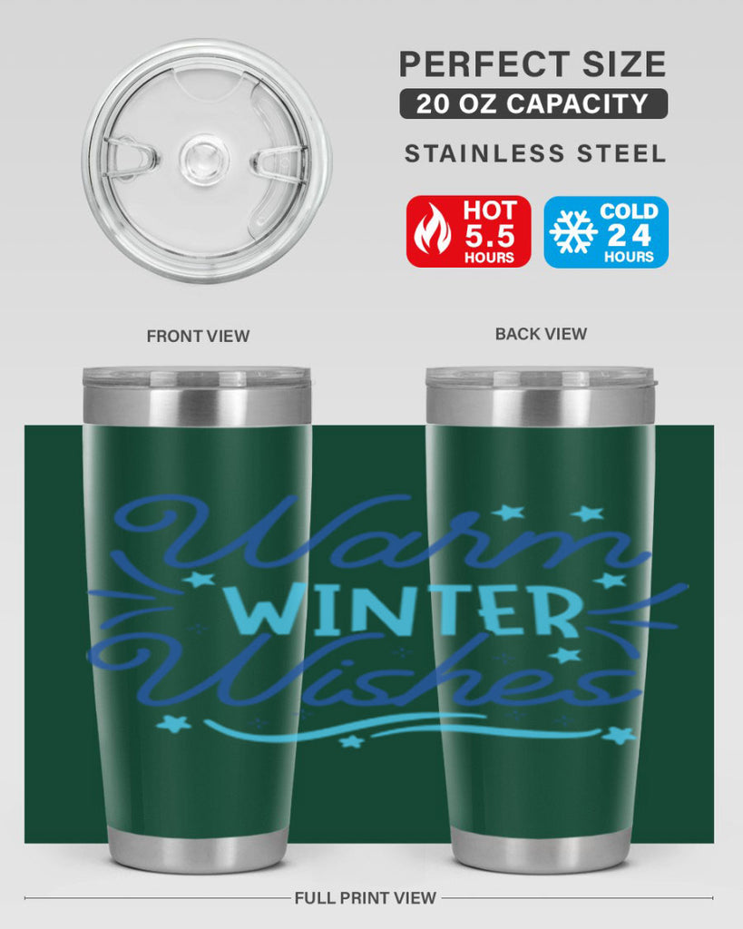 warm winter wishes 457#- winter- Tumbler