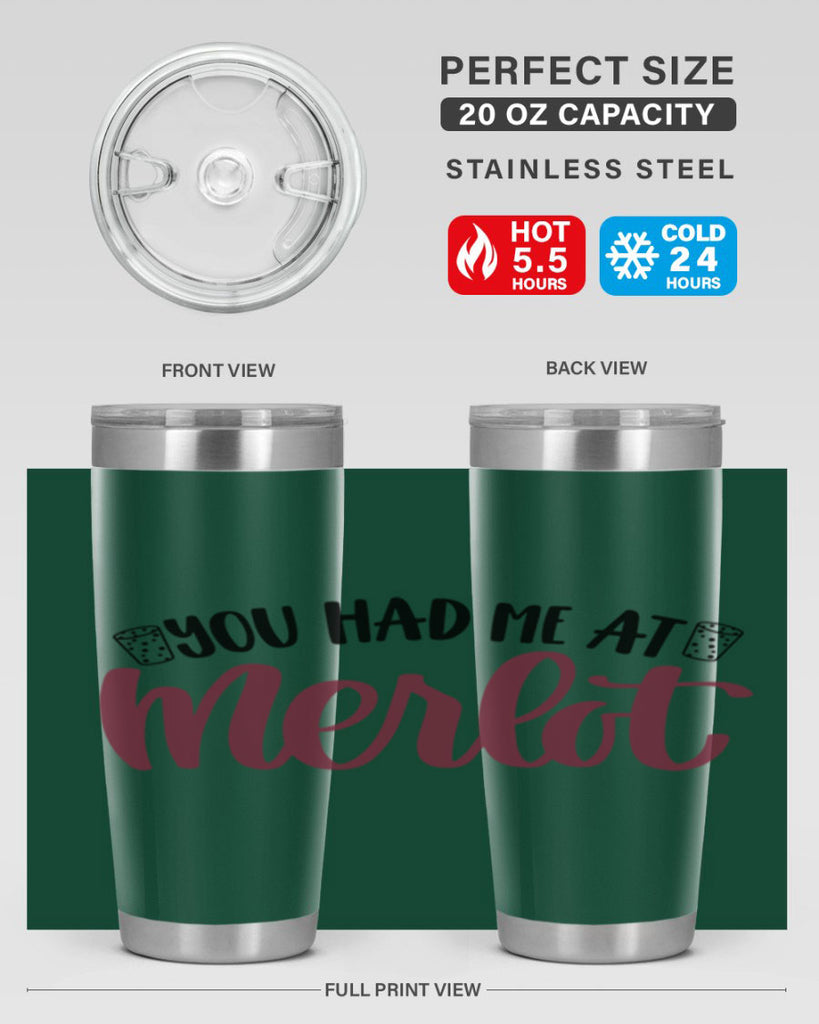 you had me at merlot 14#- wine- Tumbler