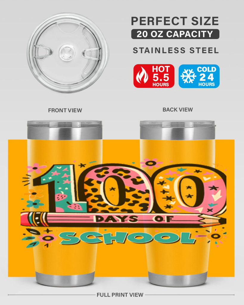 100 days of school lighting 32#- 100 days of school- Tumbler