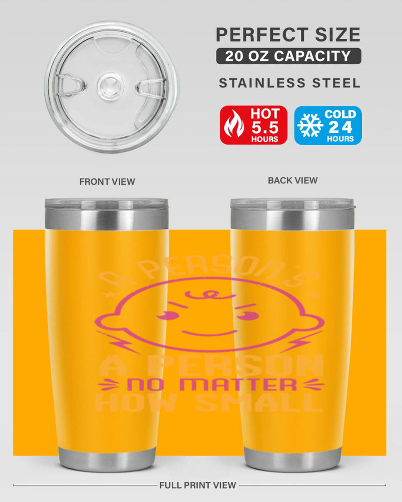 A person is a person no matter how small Style 39#- baby shower- tumbler