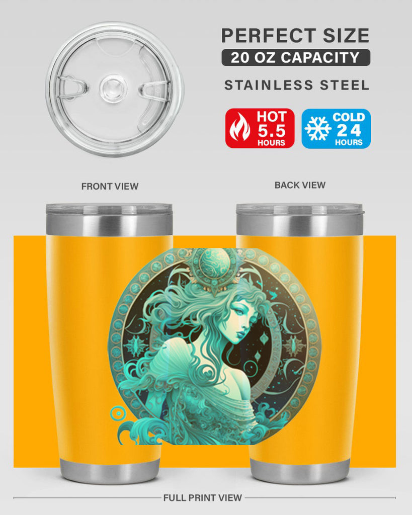 Aquarius 63#- zodiac- Tumbler