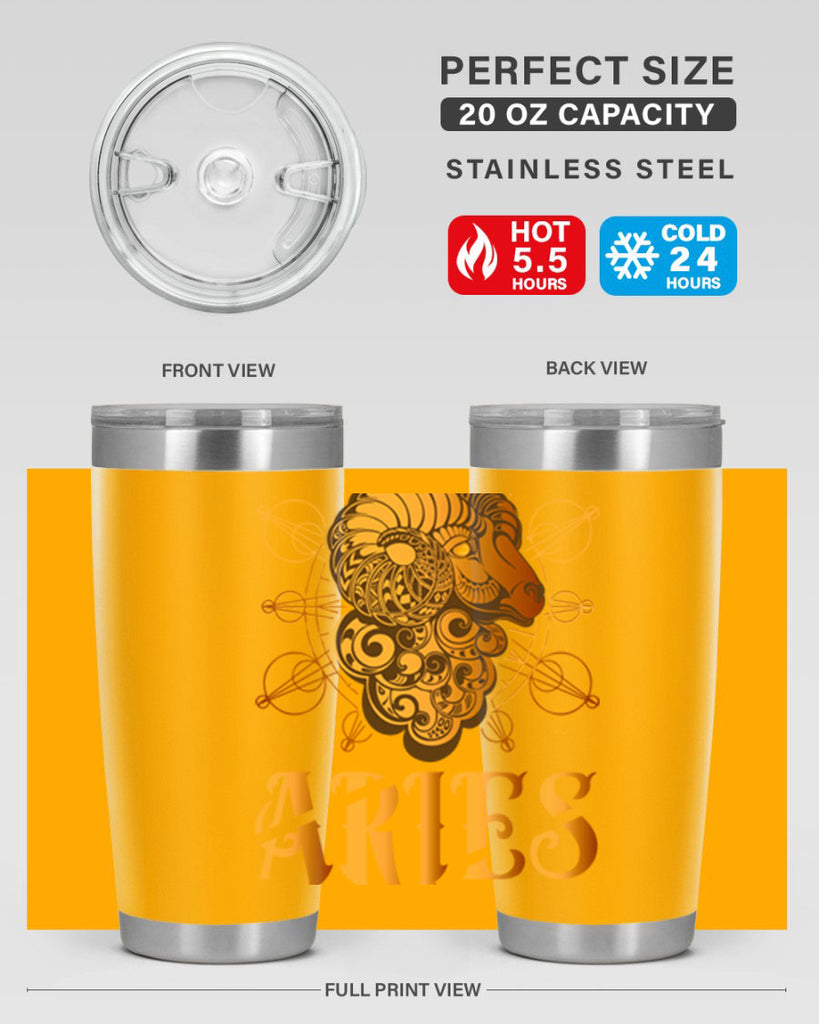 Aries 121#- zodiac- Tumbler