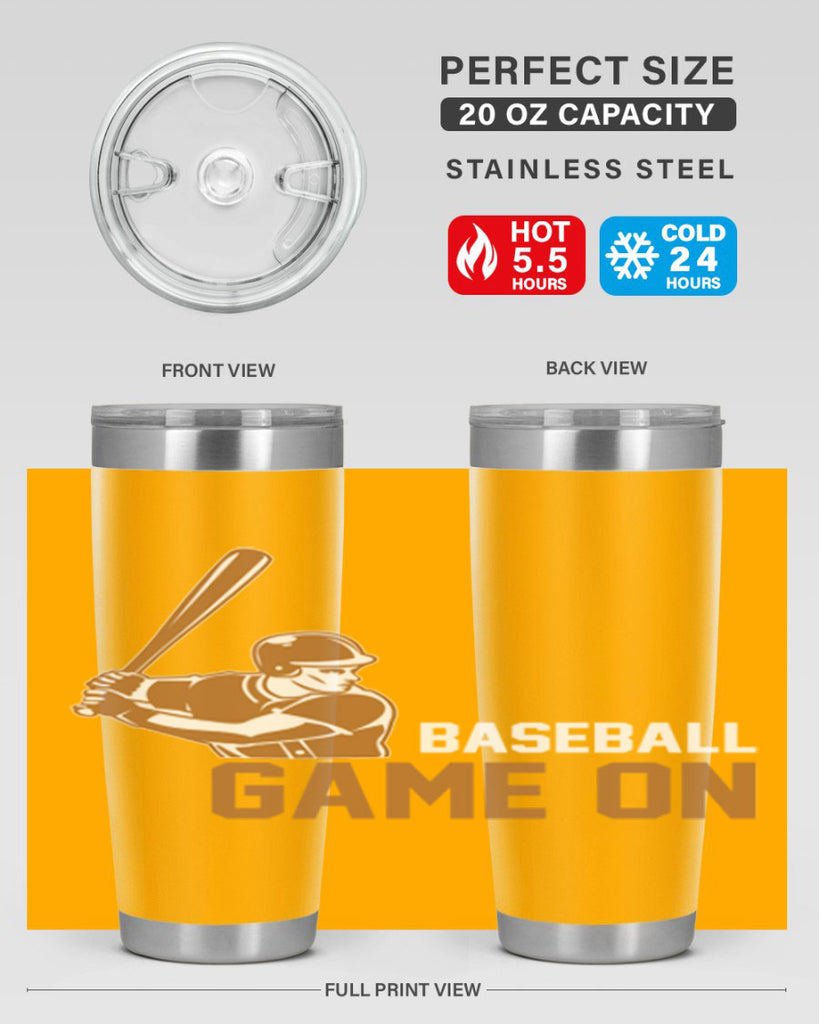 Baseball game 1446#- baseball- Tumbler