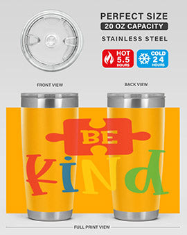 Be Kind Style 9#- autism- Tumbler