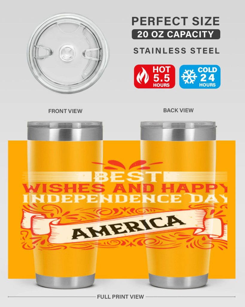 Best wishes and happy Independence Day america Style 86#- Fourt Of July- Tumbler