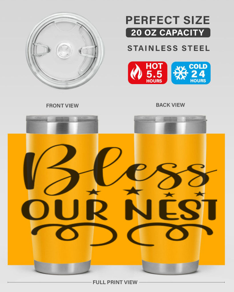 Bless Our Nest 50#- spring- Tumbler