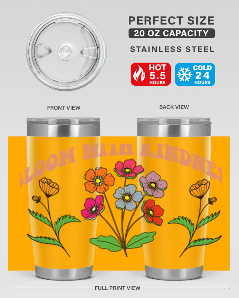 Bloom with Kindness  92#- spring- Tumbler
