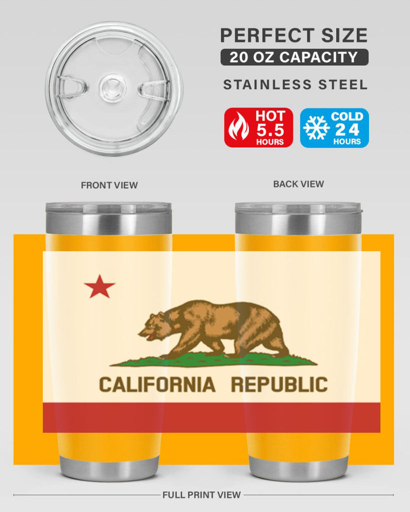 California 47#- Us Flags- Tumbler