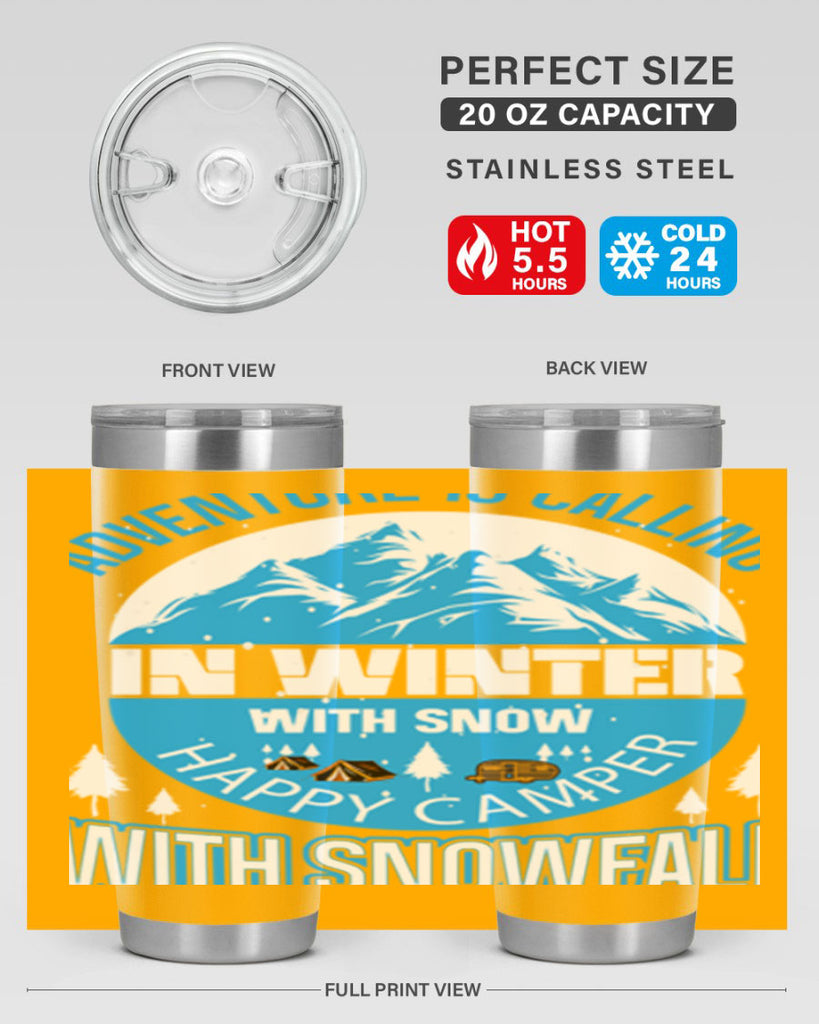 Camping Winter 39#- winter- Tumbler