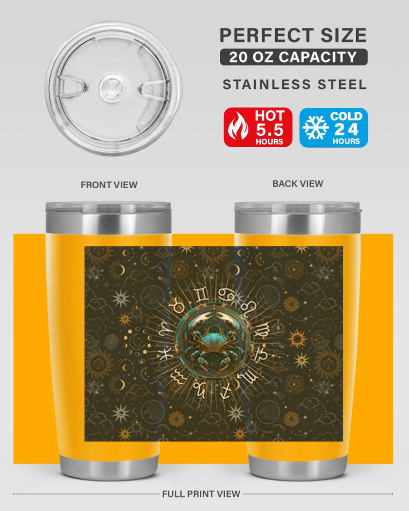 Cancer Straight 146#- zodiac- Tumbler