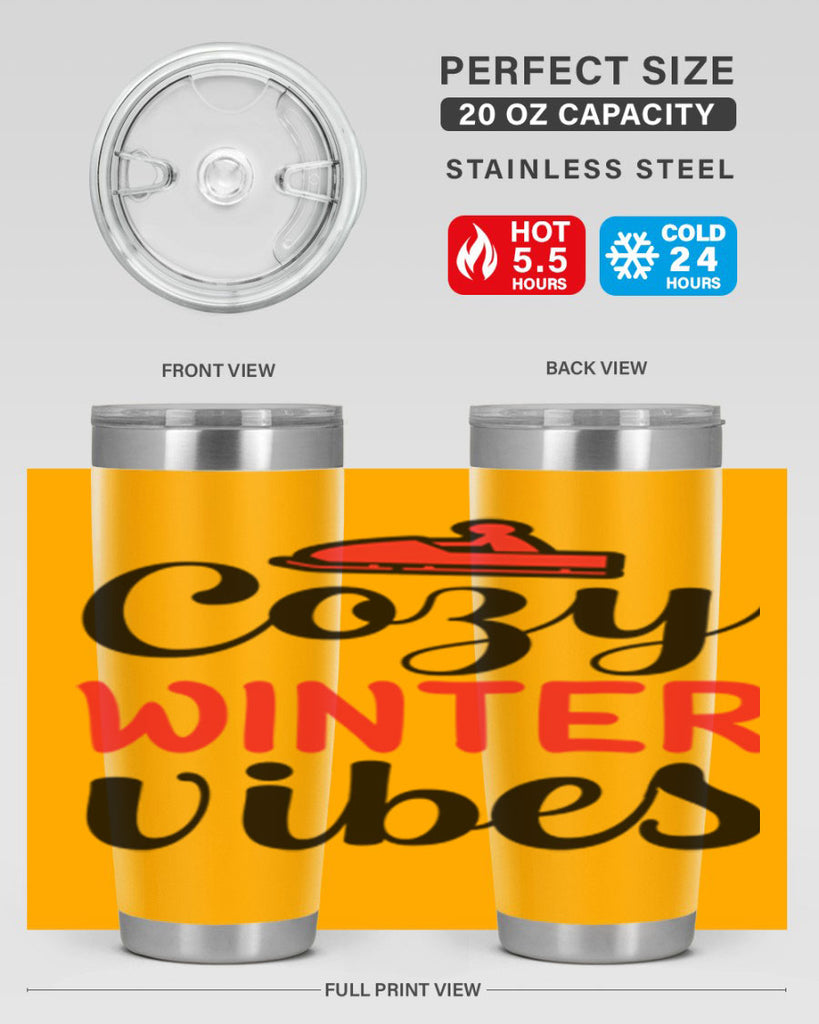 Cozy winter vibes 68#- winter- Tumbler