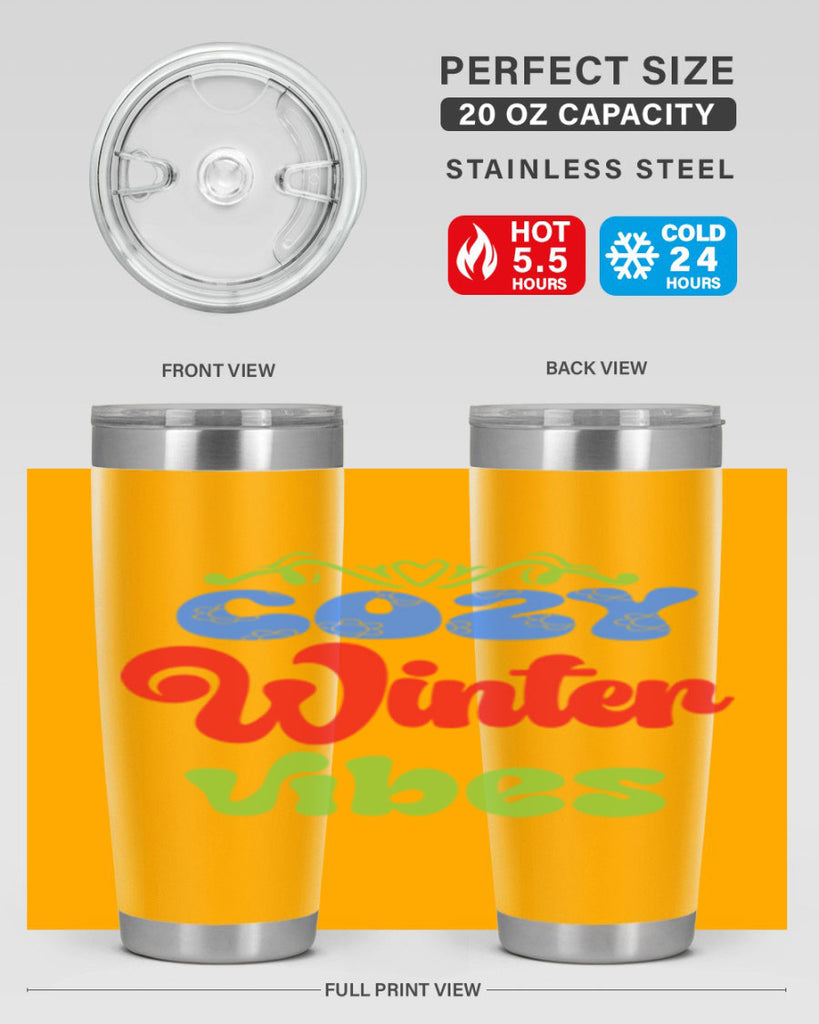 Cozy winter vibes 75#- winter- Tumbler