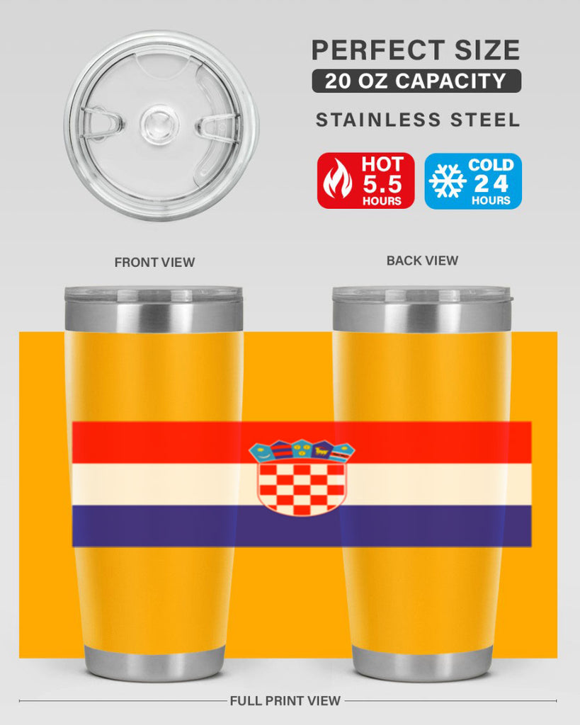 Croatia 155#- world flags- Tumbler