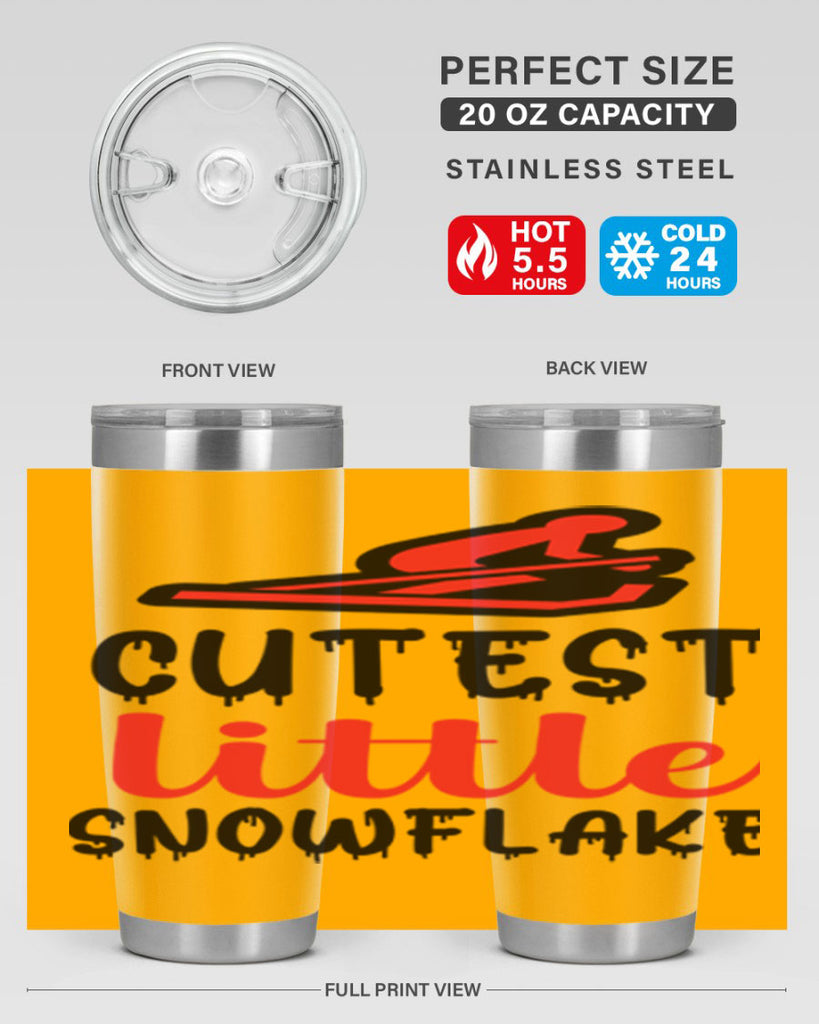 Cutest little snowflake 87#- winter- Tumbler