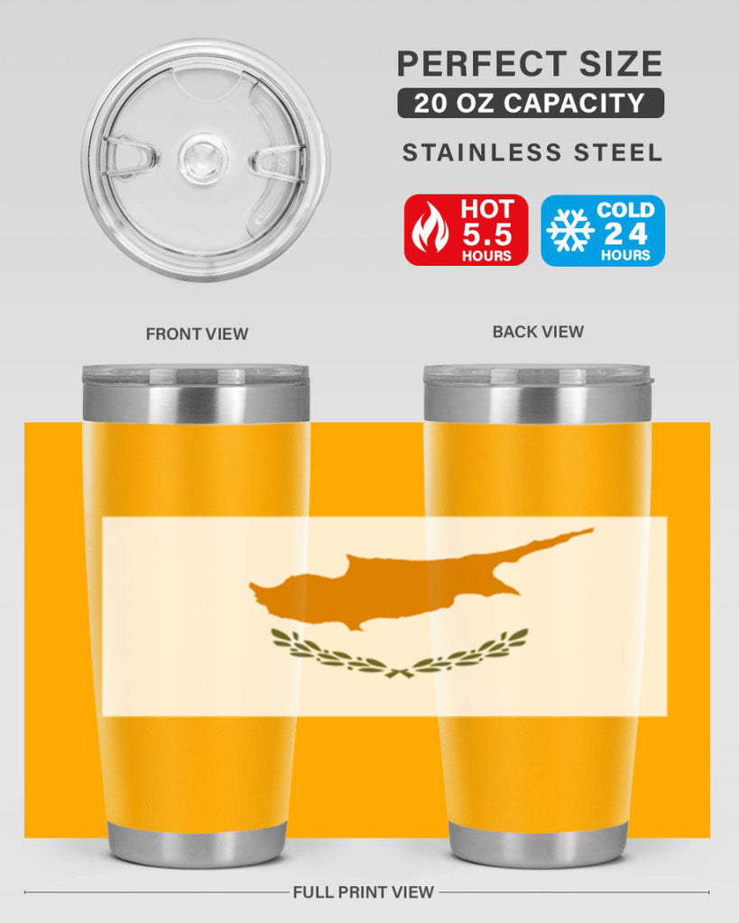 Cyprus 153#- world flags- Tumbler